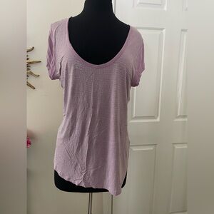Buffalo David Bitton Light Purple Short Sleeve Top